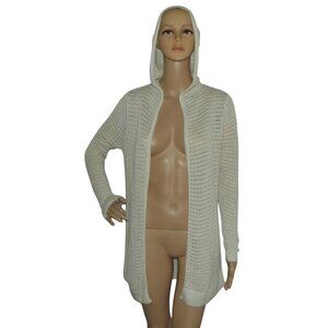 Gap Cardigan Sweater Womens Size Small Beige Oatmeal Heather open long Hoodie